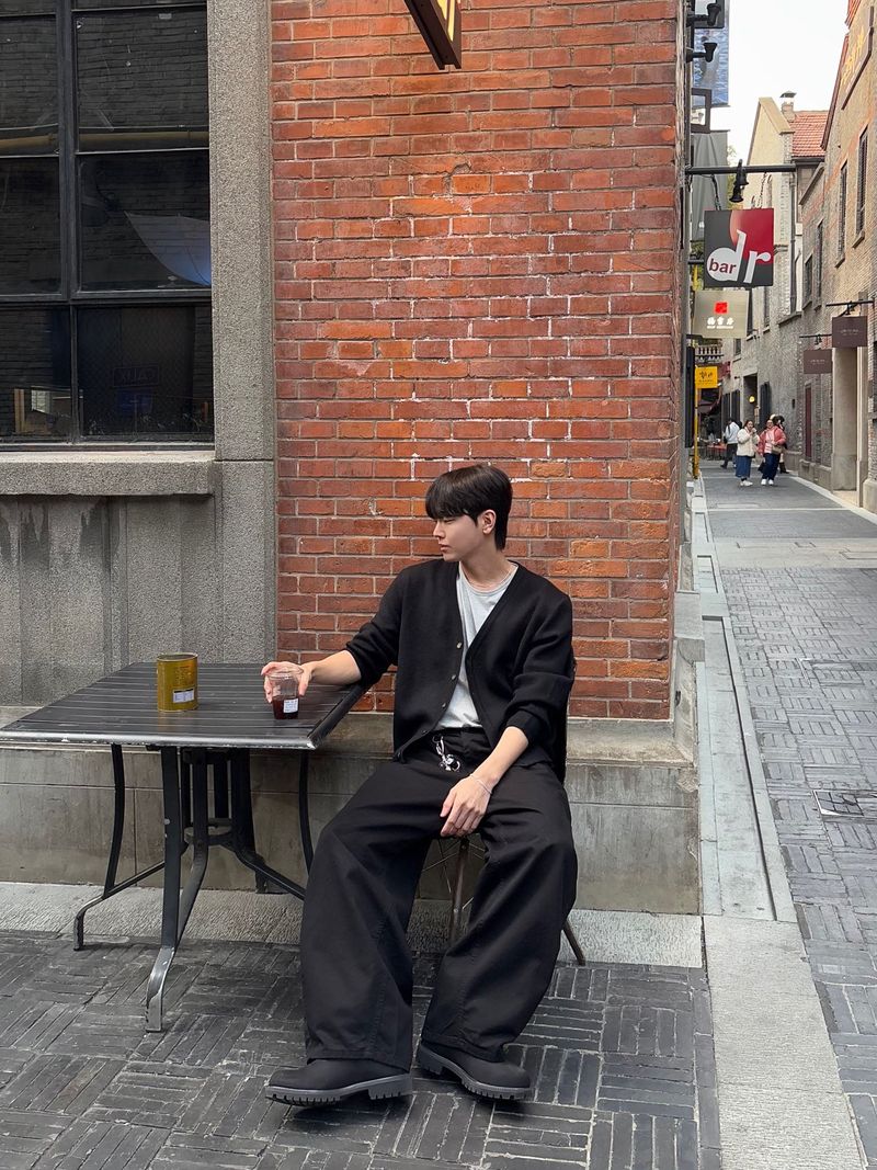 [Premium] Clean Wool Knit Cardigan