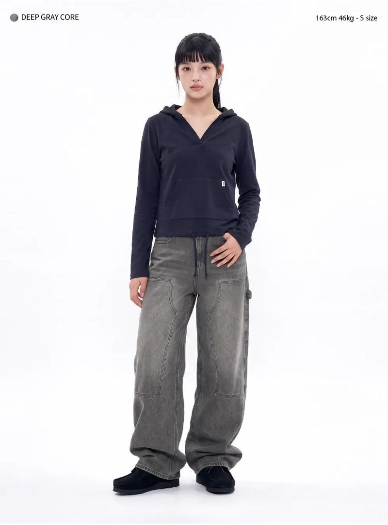 BTB : CURVE PANEL JEANS [DEEP GRAY CORE]
