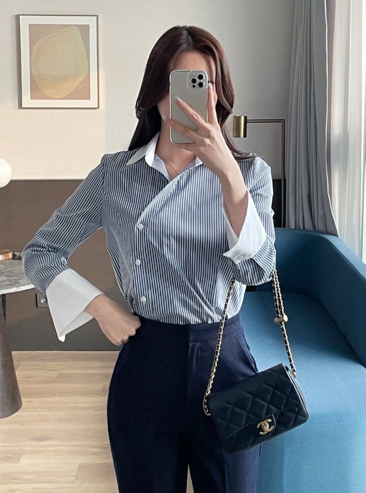 Kane Semi Bootcut Denim Slacks