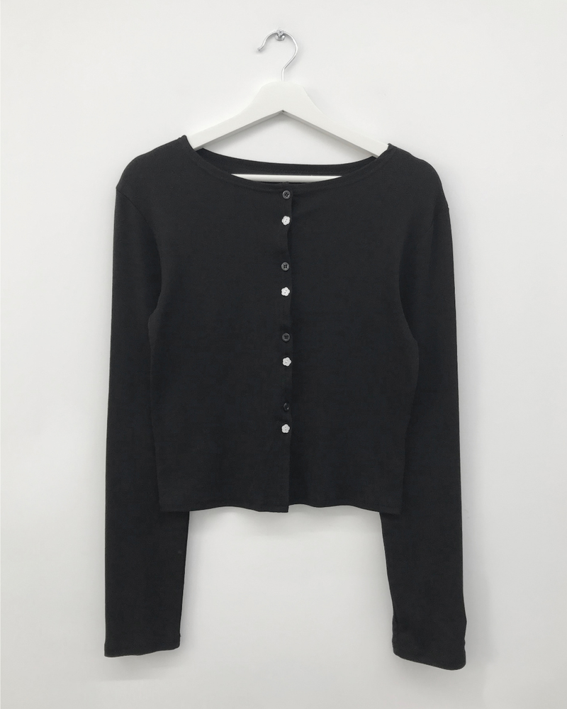 Chlory Flower Button Cardigan (4color)