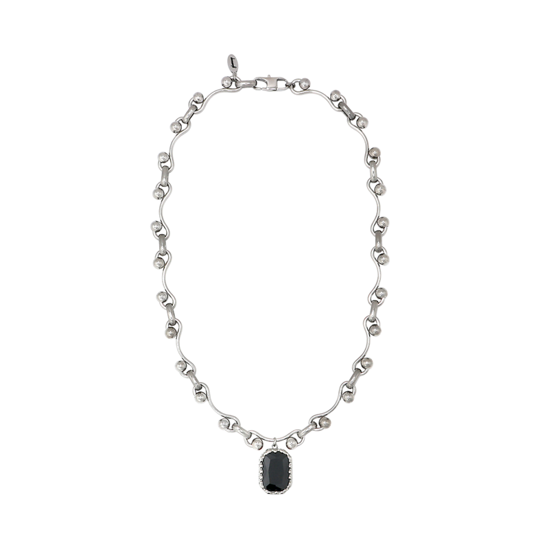 gleameep（グリームイープ）の「ミスティックウェーブジュエルネックレス [black]（アクセサリー）」