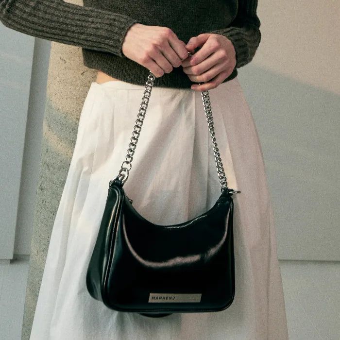 SAGE Chain Leather Shoulder Bag