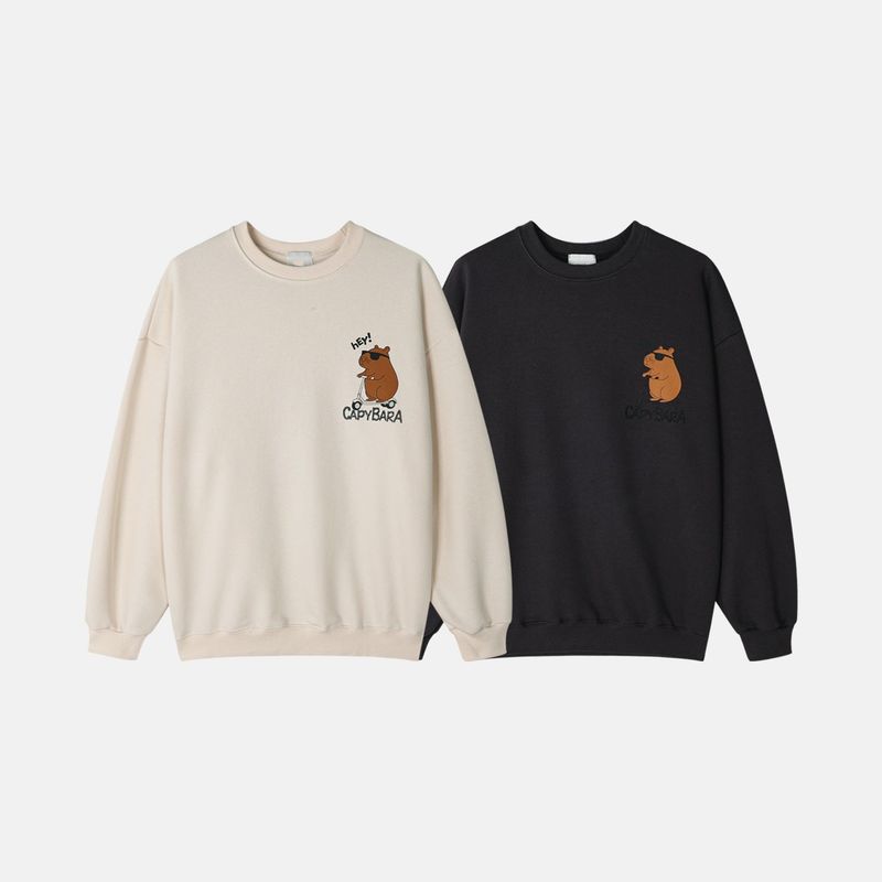 Capybara Couple Sweatshirt 2COLOR