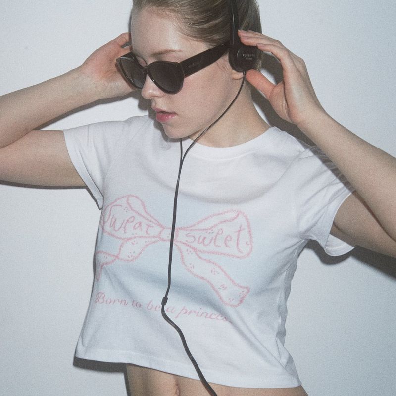 SW'S RIBBON T- SHIRTS - WHITE