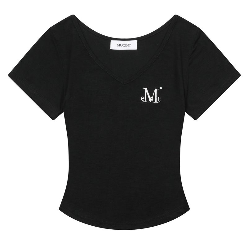 ONYX SIGNATURE LOGO V-NECK HALF T (5COLOR)