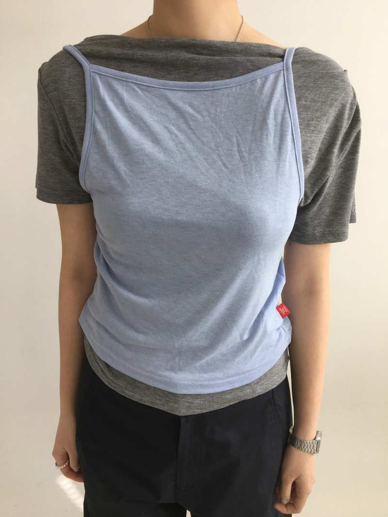 YWD SHIRRING T-SHIRTS (3color)