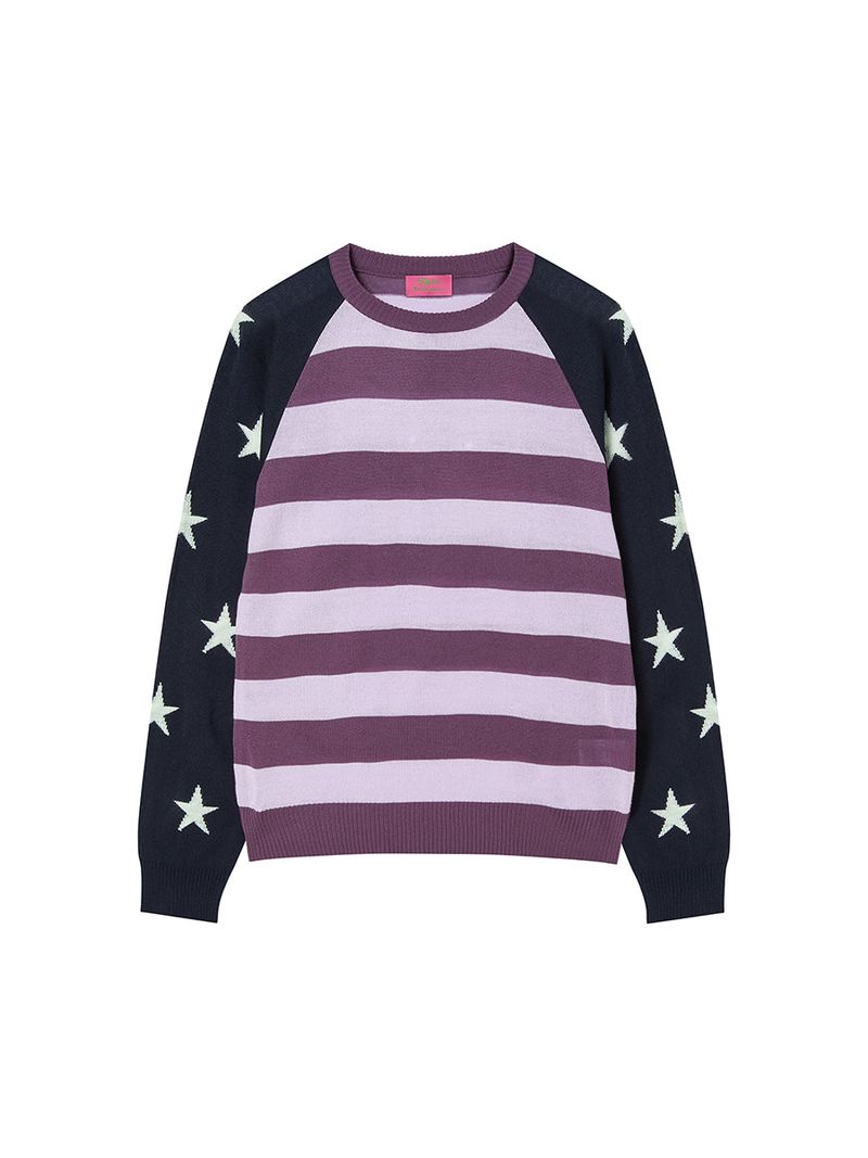 STAR STRIPE KNIT NAVY