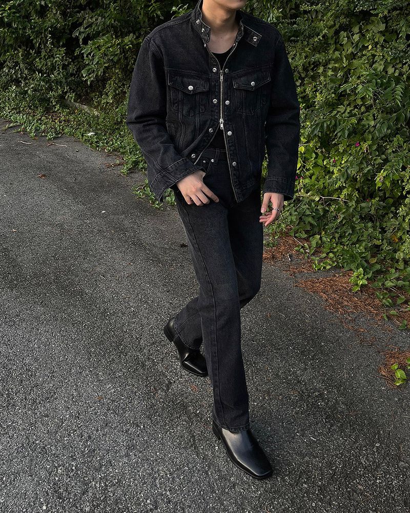 EN And denim trunker jacket (M ~ L)