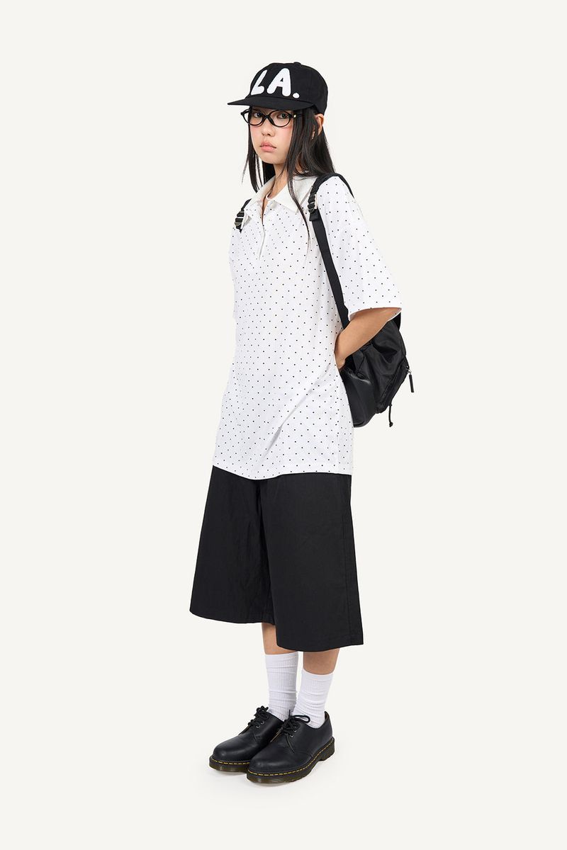 Fold Tuck Bermuda Pants