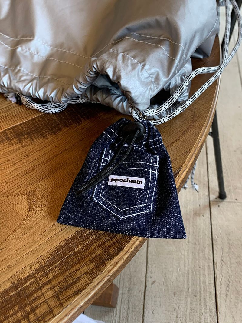 ppocketto keyling pouch - denim