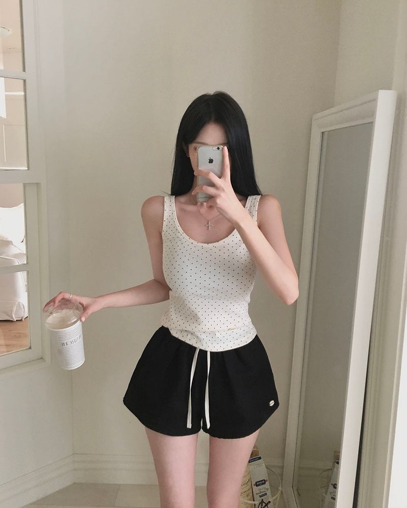 [MADE] Mirror, twill cotton shorts