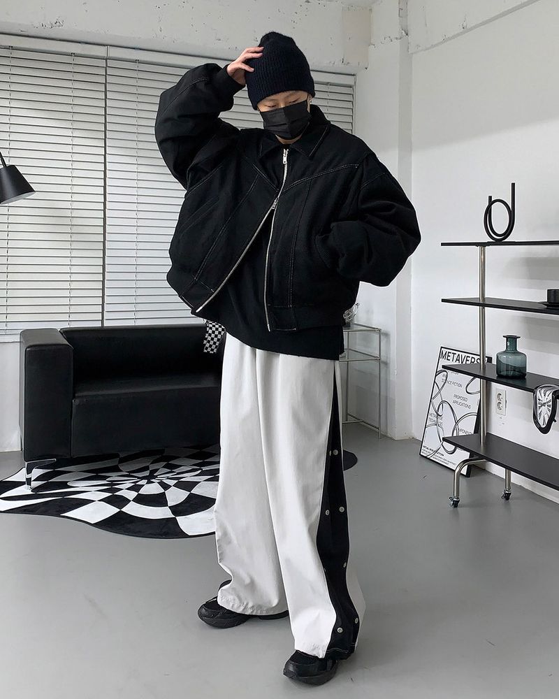 124 FW Side Snap String Pants