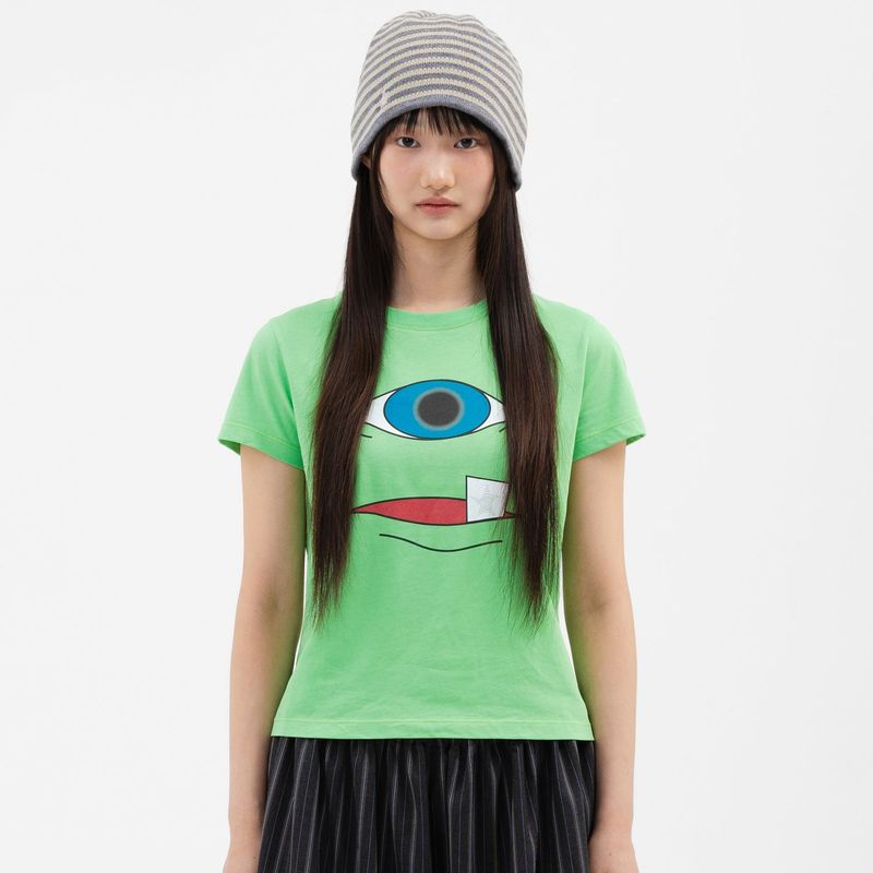 WEBHOUSE（ウェブハウス）の「Twister Homage Angel Tee - Green（Tops）」