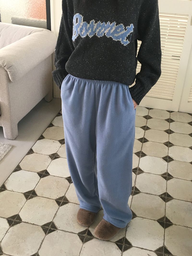 WONDER WONDER(ワンダーワンダー)の「Mohi fleece two-way long wide jogger pants(Pants)」