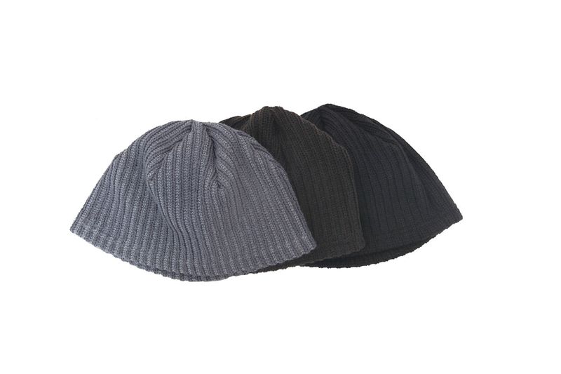 ribbed pintuck short beanie