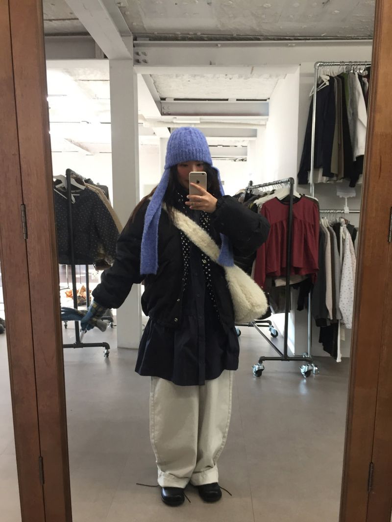 Coco Dot Padded Field Jacket (2color)