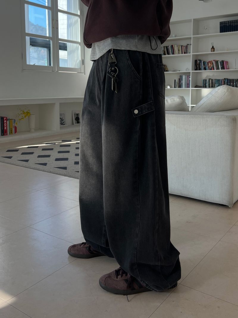 Snap Banding Balloon Pants (3 Colors)