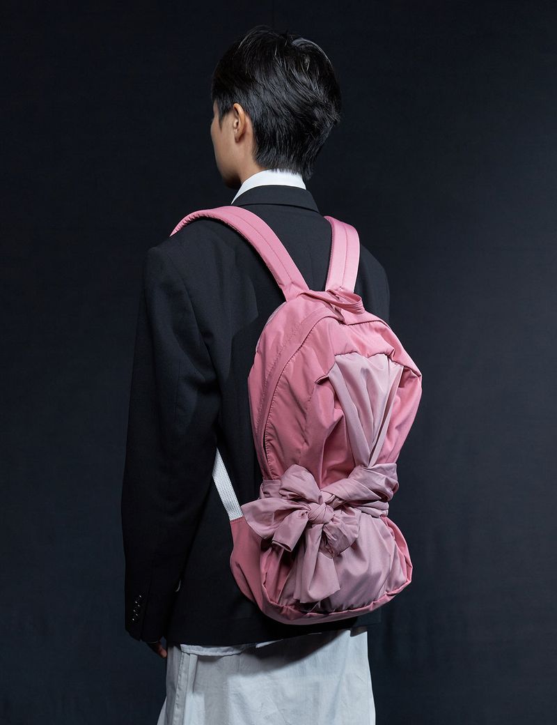 Knotted Backpack (Old pink)