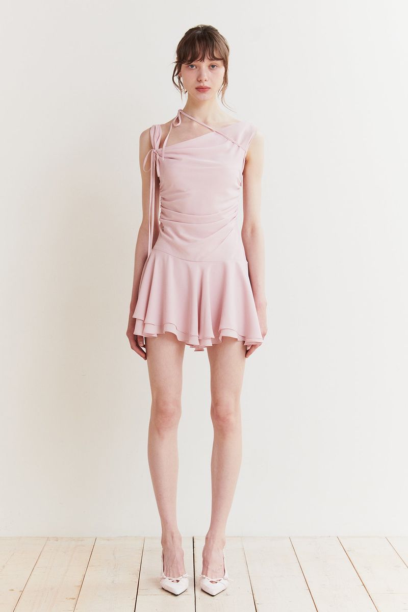 LILY FRILL DRESS pink