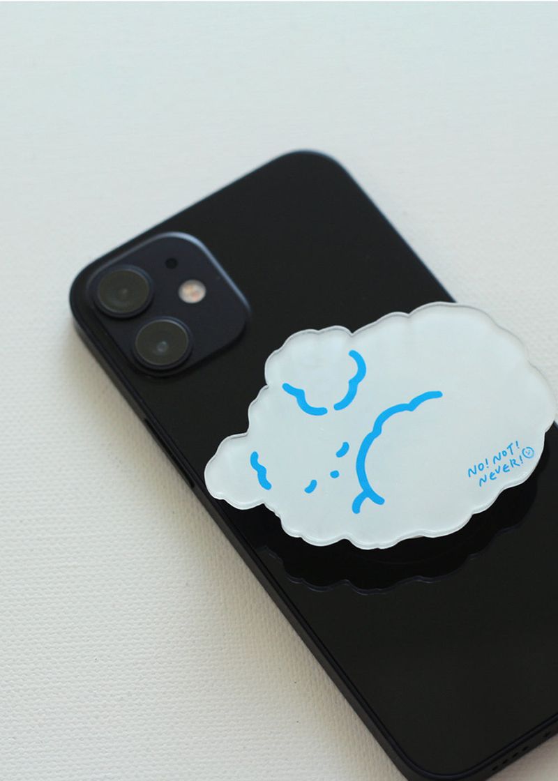 NO NOT NEVER(ノーノットネバー)の「スマホグリップ グッドナイトホワイトドッグ(スマホグッズ/小物)」