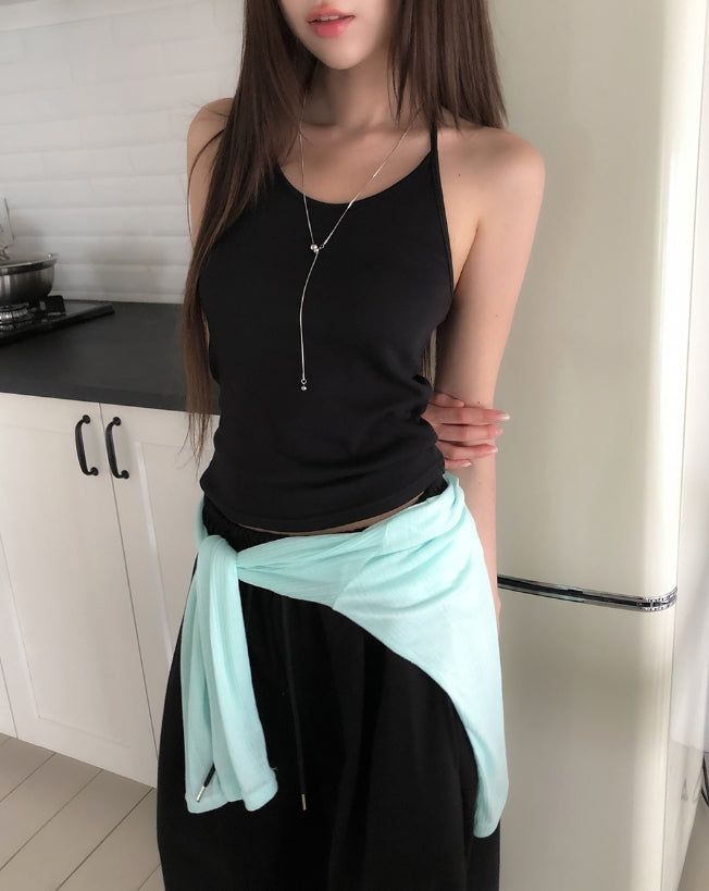 Thins Basic Modal Halter Sleeveless