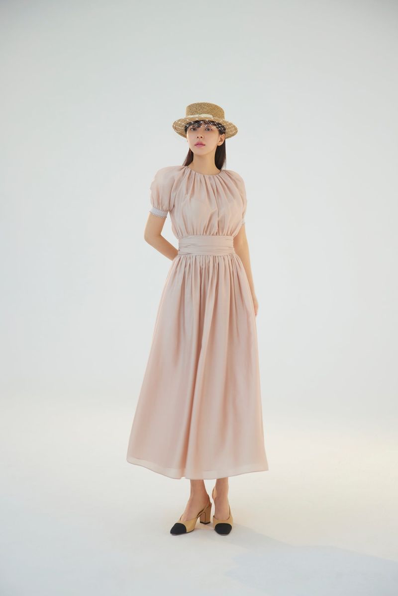 NO.4 DRESS - NUDE BEIGE