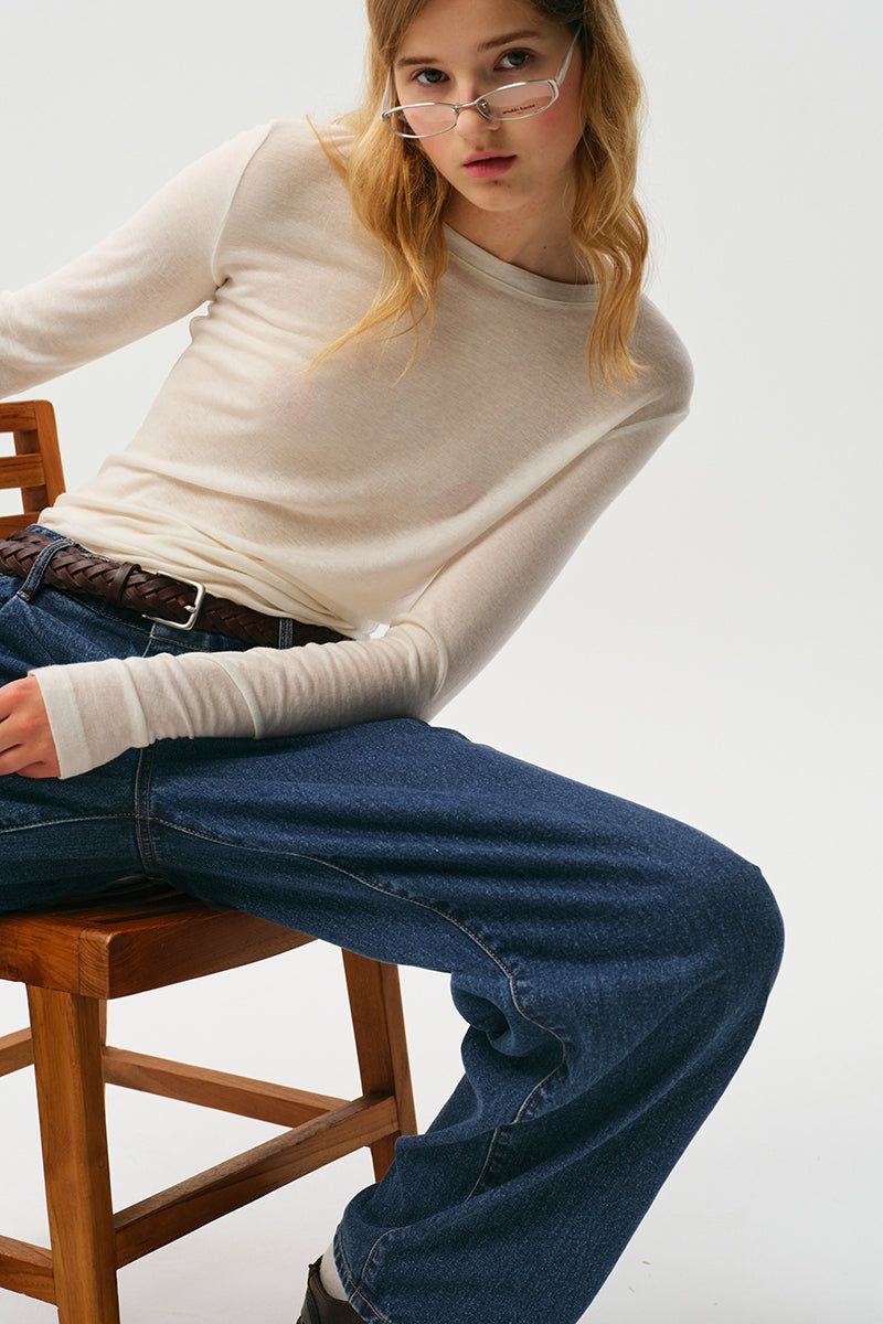 KIRSH（キルシー）の「UNI DAILY PIN TUCK DENIM PANTS [BLUE]（Pants）」