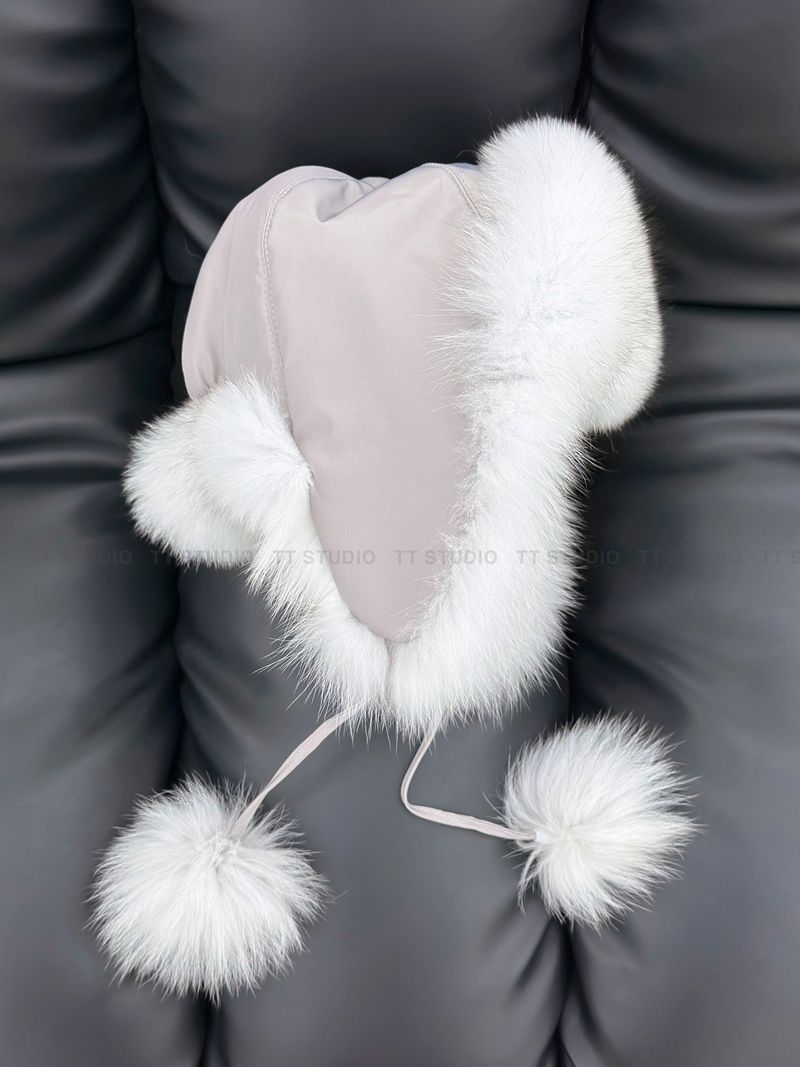 Fox fur hat
