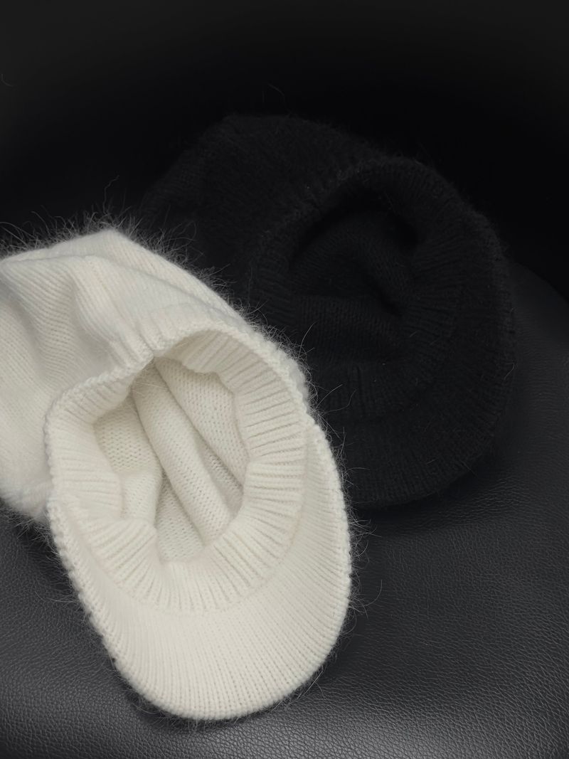 soft knit beret cap (2color)