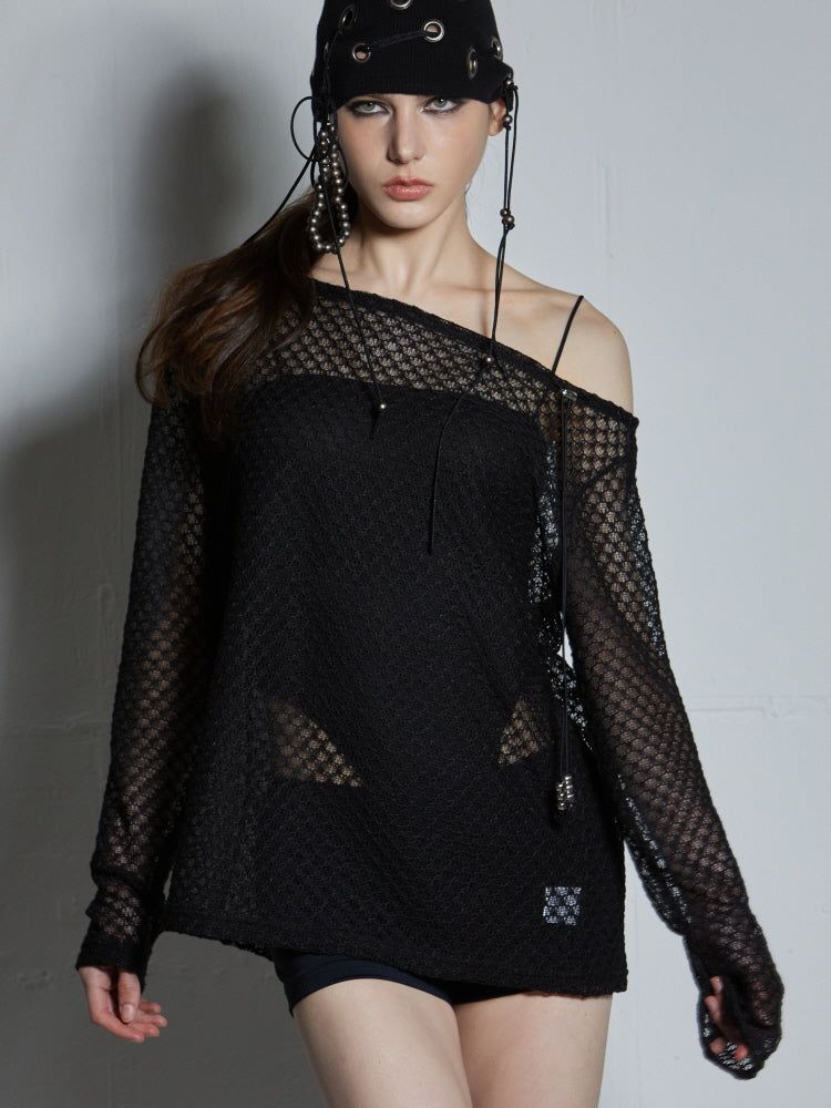 ONE-SHOULDER COVER UP