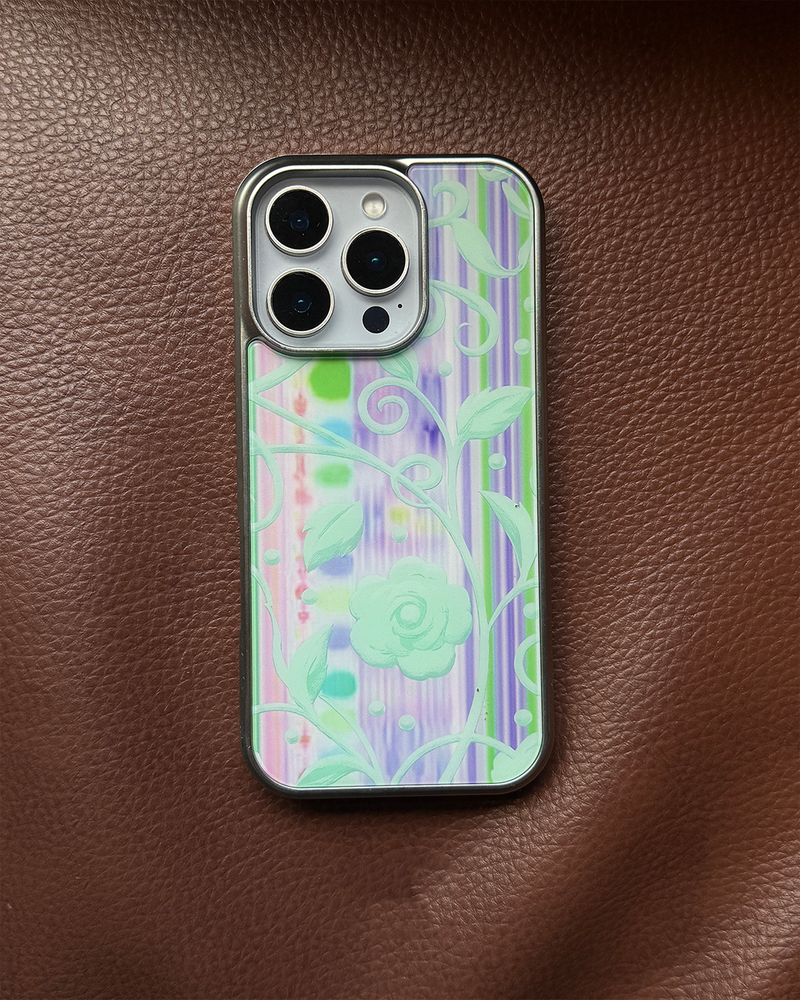 [silver glass bumper] flatf (violet)