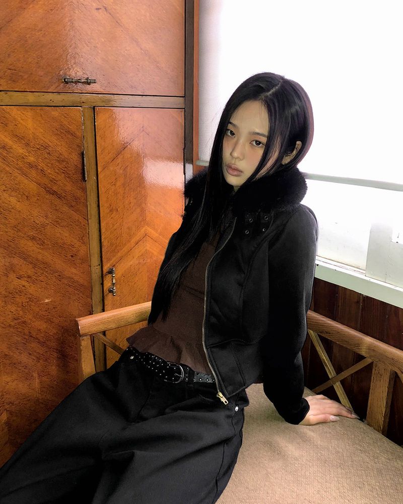 WONDER WONDER（ワンダーワンダー）の「Tmin Ribbed-hem Buckle High-neck Fur-lined Short Mustang Jacket（Jackets/Outerwear）」