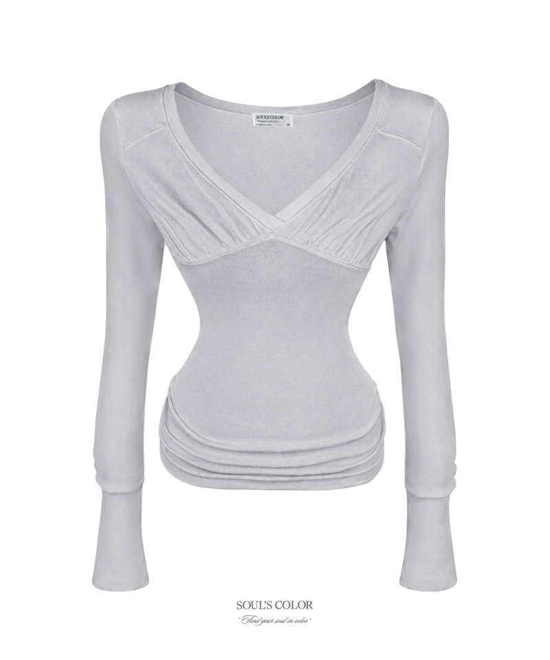 SOUL'S COLOR（ソウルズカラー）の「[MADE] Sophie Shirring Top (3color)（Tops）」