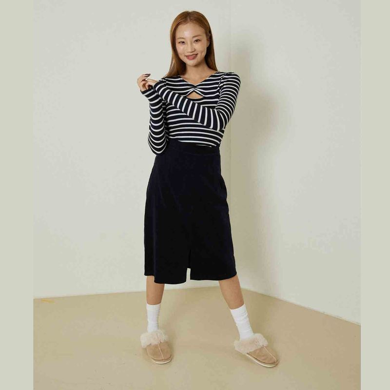 Amber stripes T-shirts (navy)