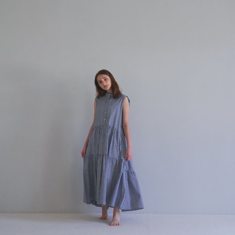 Sleeveless tiered one piece