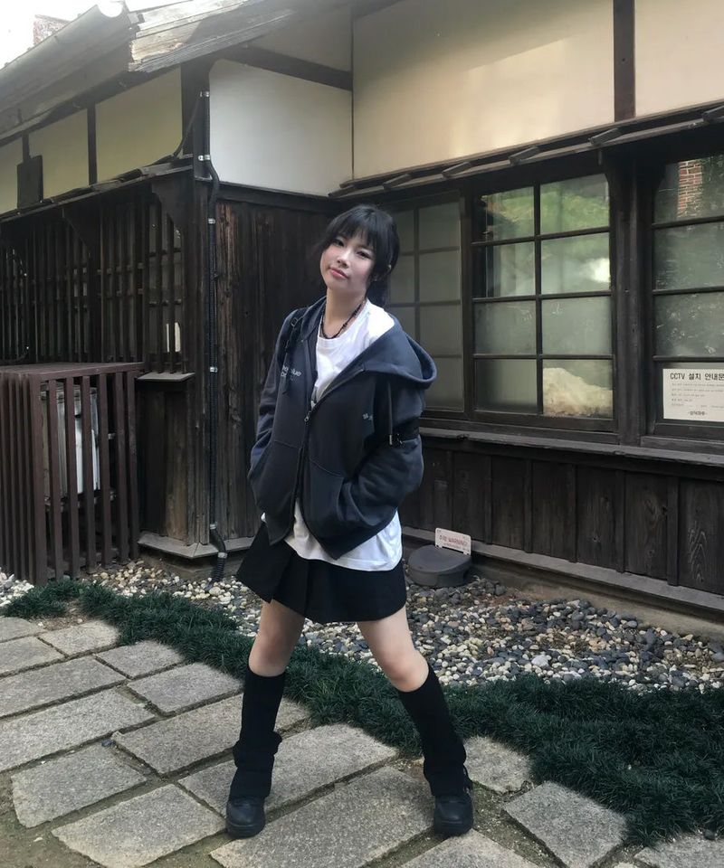 (zp) MM SYMBOL LOGO 2WAY ZIP-UP (CHARCOAL)
