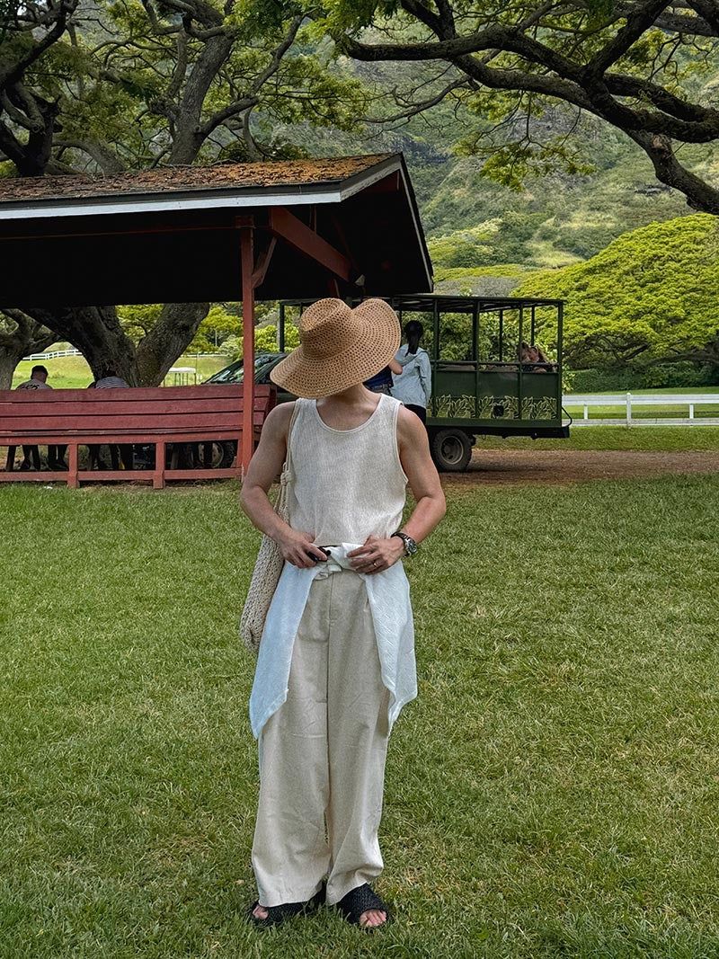 ASCLO Hello Linen Two Tuck Pants (5color)