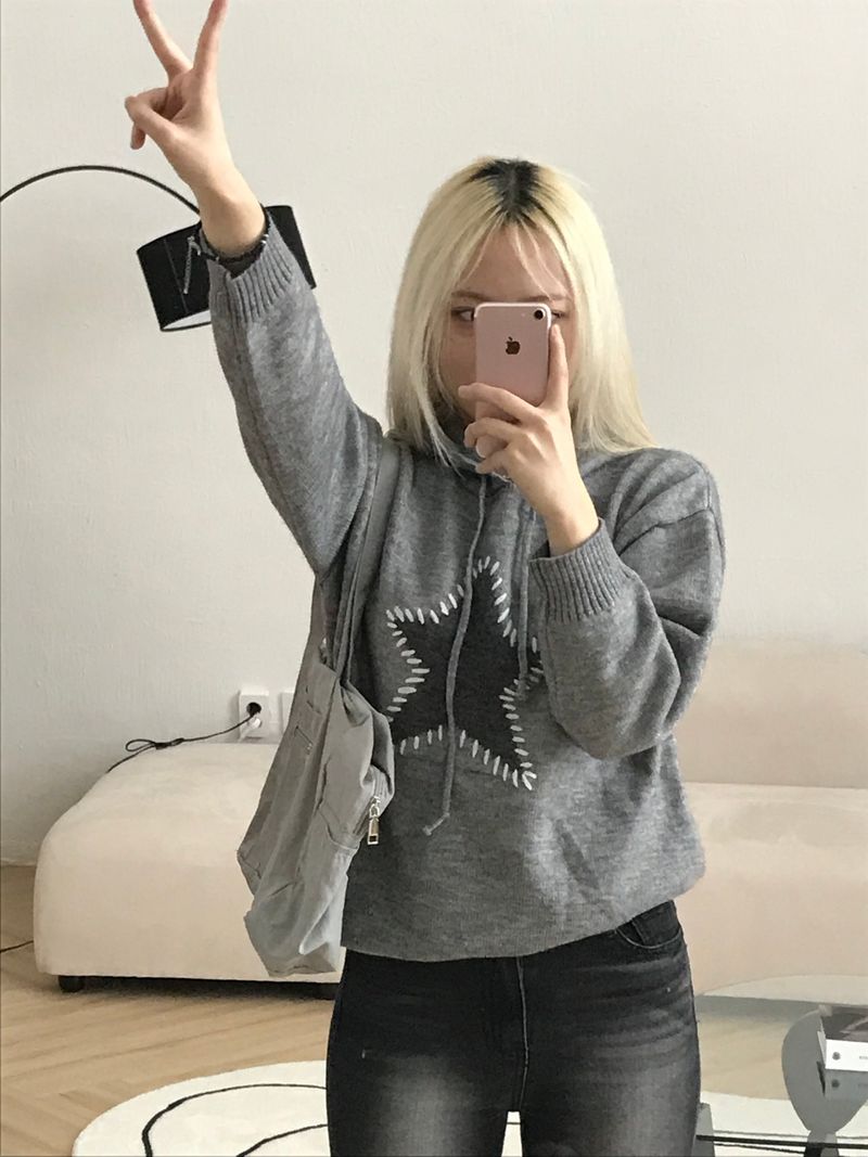 Arco iris（アルコイリス）の「Wishful stitch knit hood（Tops）」