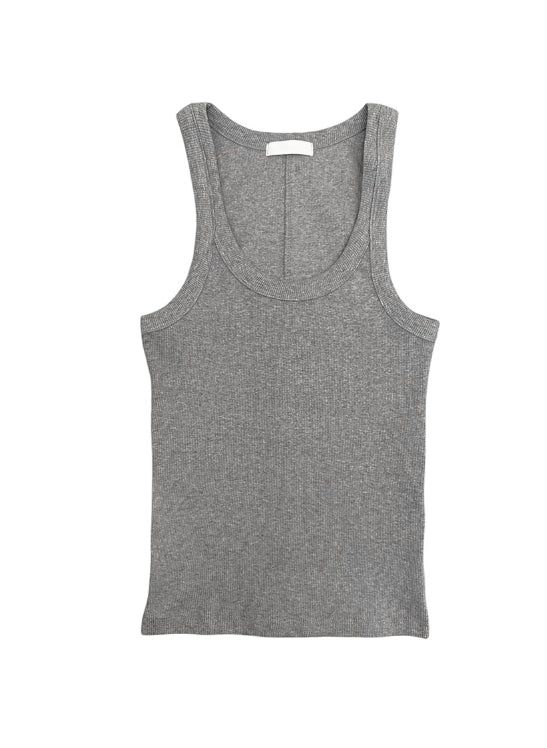 Rimb Minimal Ribbed Sleeveless Top