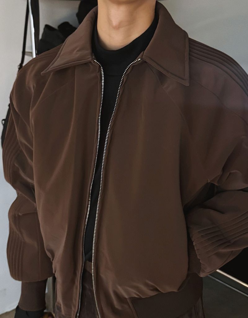 ASCLO Glossy Winter Track Padded Blouson (3color)