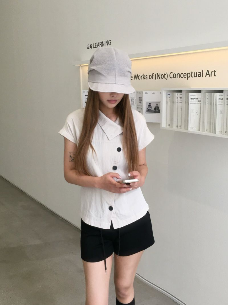 High China Button Blouse