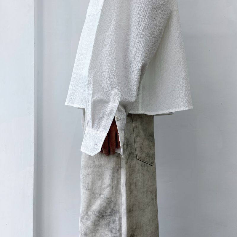 Crinkle Surface Shirt