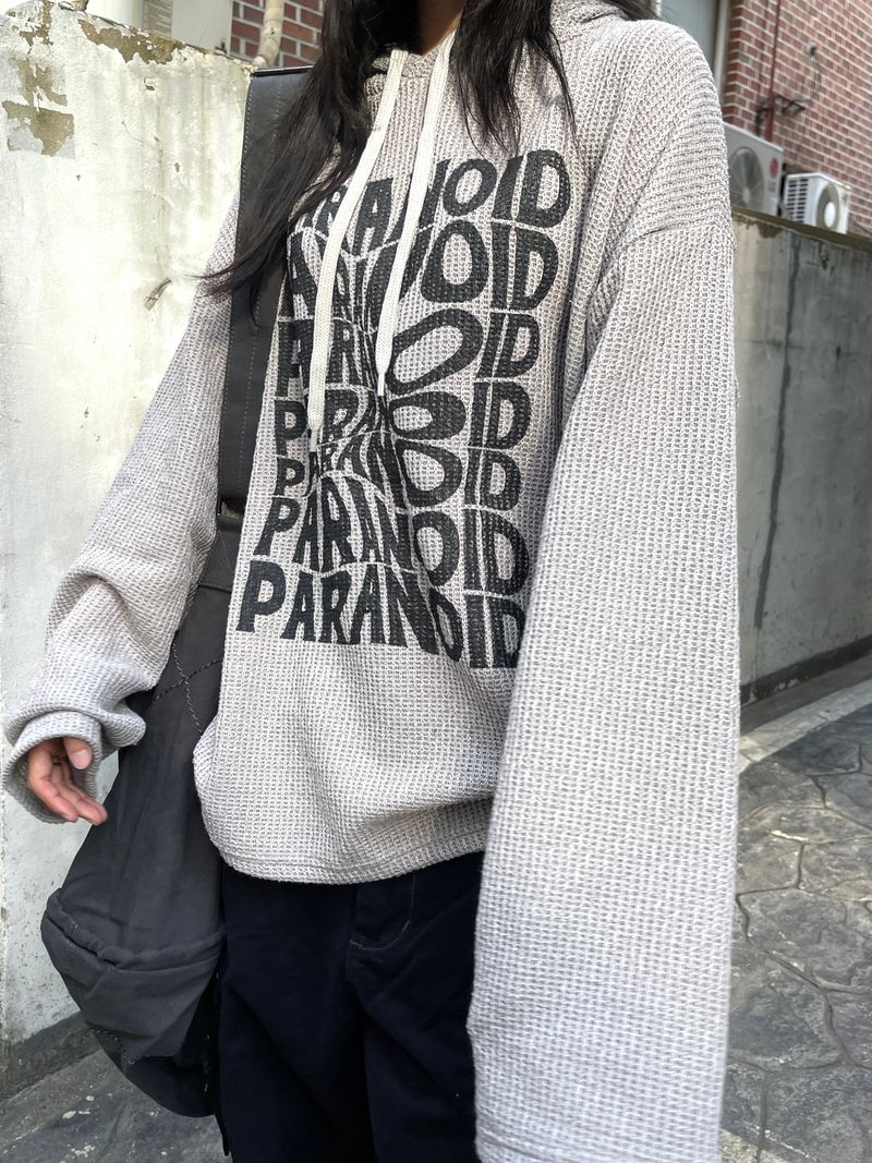 noid lettering hoodie