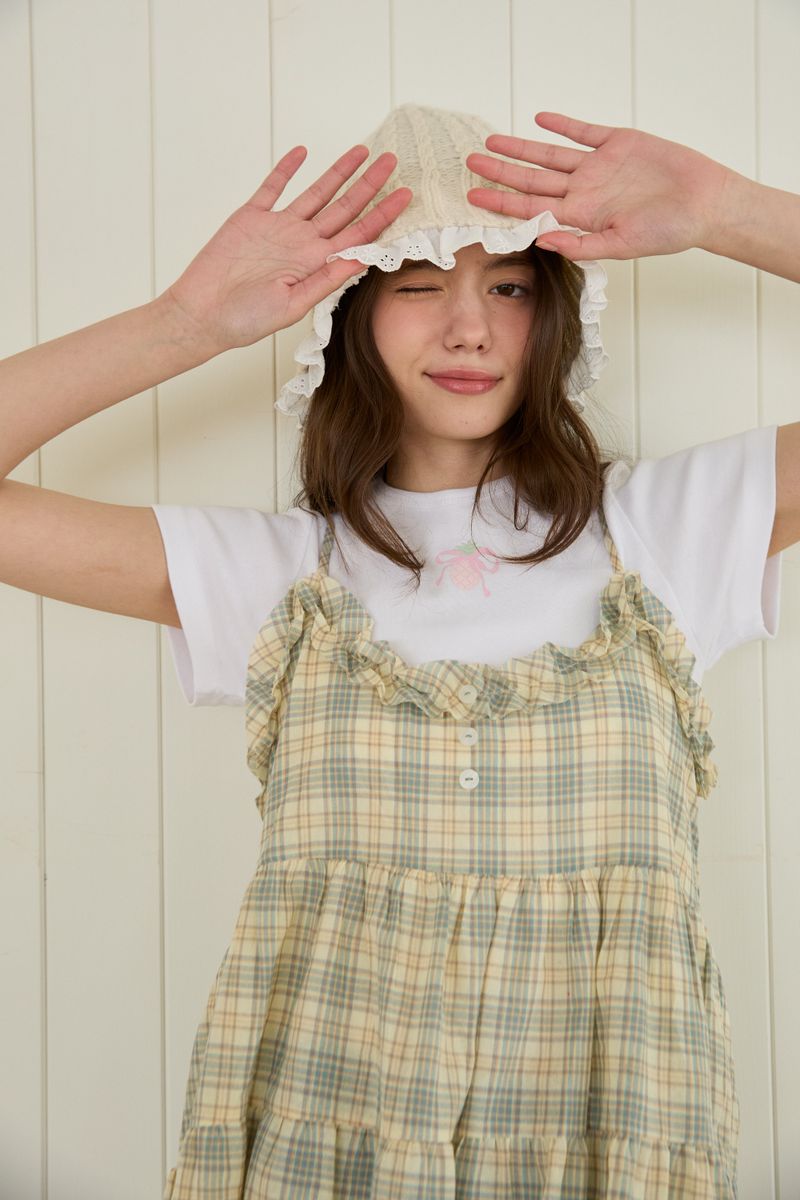 ROSY LACE BUCKET HAT