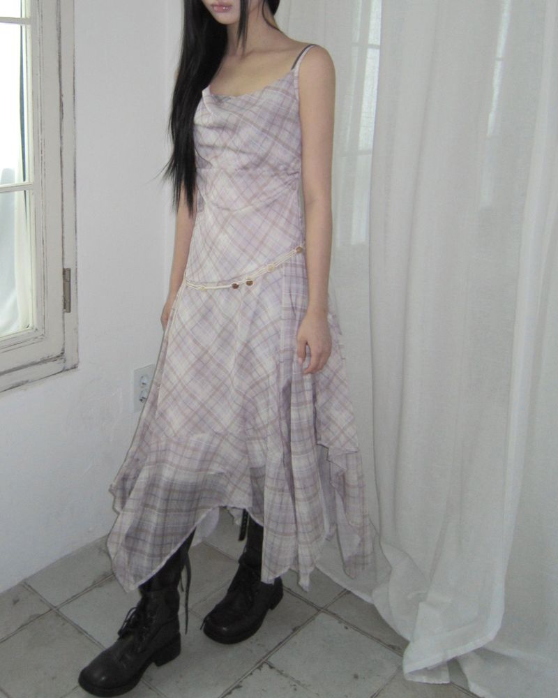 WONDER WONDER（ワンダーワンダー）の「Quren Check Sleeveless Long Dress（Dresses）」