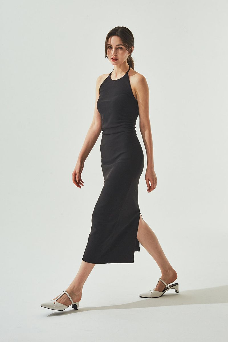 LIZ CUT-OUT STILETTO HEEL_3COLORS