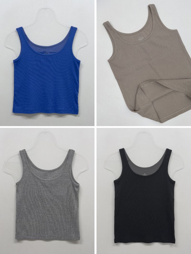 Rainbow Daily Ribbed Sleeveless Top
