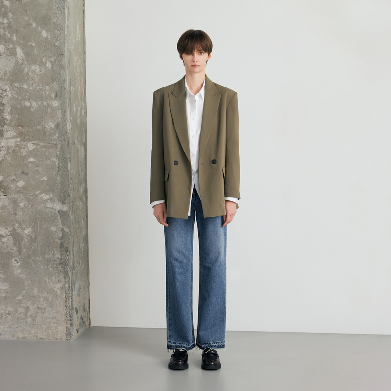 27Y(トゥエンティセブンワイ)の「middle blue semi wide jeans - SW003(Pants)」