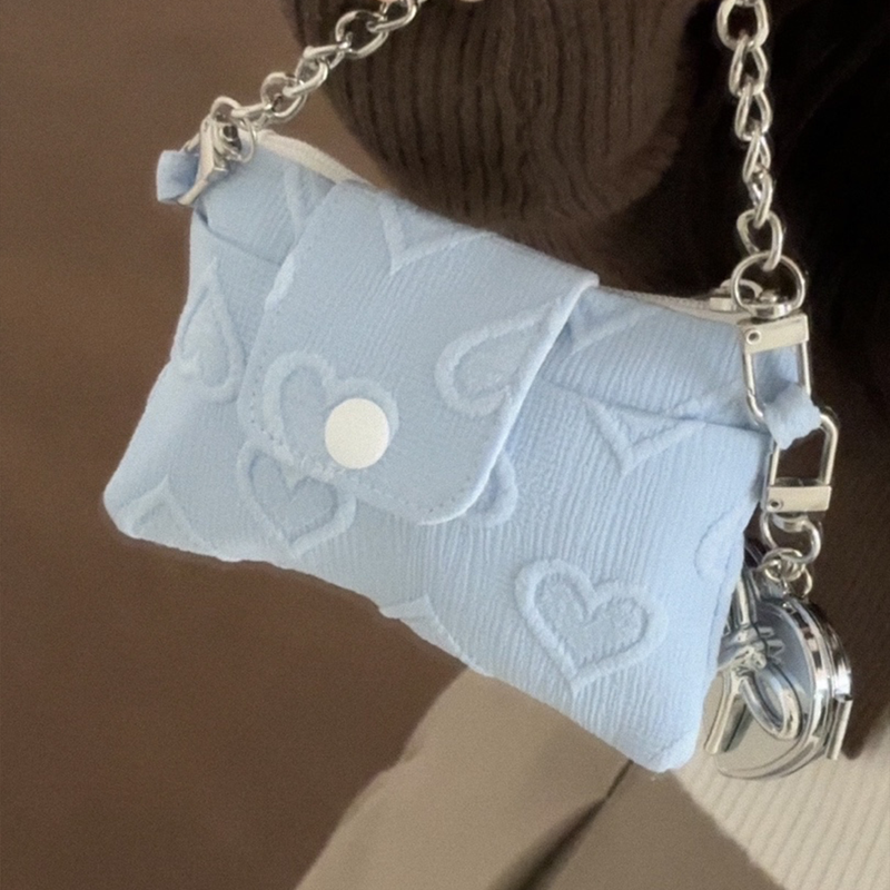 heart chain wallet bag_width (3color)
