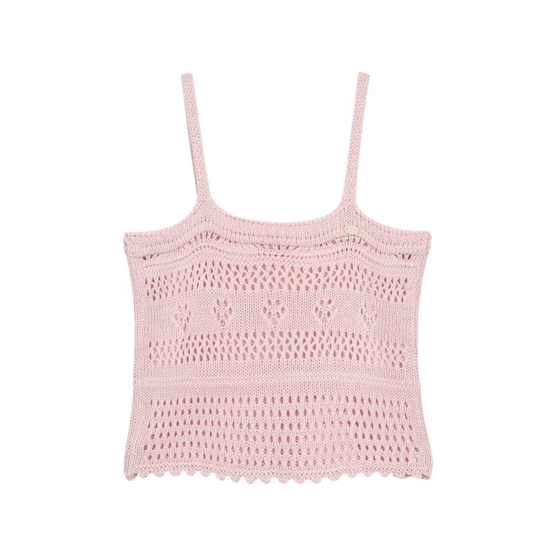 MORI BLOOM SCALLOP KNIT BUSTIER